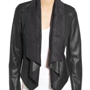 KUT from the Kloth Ana Faux Leather Drape Jacket